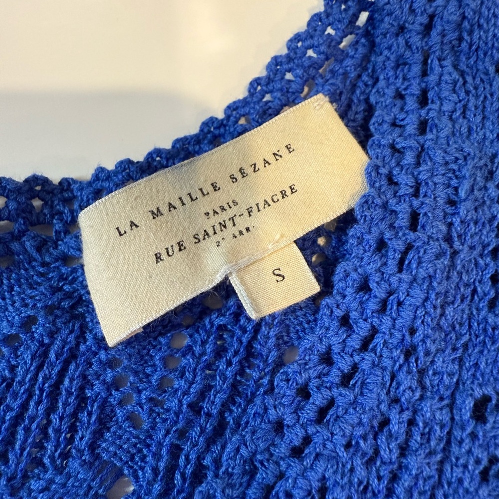 Sézane Cybele Jumper in Electric Blue - Picture 6 of 7